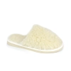Gefütterte Damenhausschuhe Naturfarbe 460-WHITE