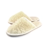 Leichte Damen-Lammfellhausschuhe 460-WHITE-THIN