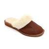 Elegante Lederpantoffeln Winter Damen 463