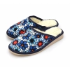 Warme Lammfell-Pantoffeln Blau 464