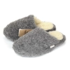 Wollpantoffeln Damen Anthrazit Wollmark 466