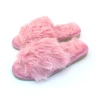 Fluffy Pantoletten Damen Rosa 467
