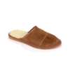 Herre Leder Hausschue Warme Braun Pantoffeln 520