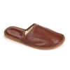 Winter Hausschuhe Herren Cognac Leder Lammfell Modell 524