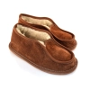 PANTOFFELN DAMEN-HERREN WINTER VELURSLEDER MIT LAMMFELL MODELL 526