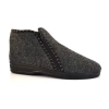 unisex hüttenschuhe mit reißverschluss grau modell 532