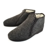 hüttenschuhe herren damen winter filz grau modell 532