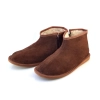 lammfell hüttenschuhe herren damen leder braun modell 535